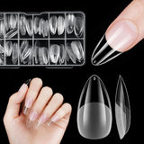 Unghii false scurte, model balerină, 120 bucăți, pentru lipire, 12 dimensiuni, unghii artificiale scurte, gel moale, acoperire completă, vârfuri de unghii pentru unghii cu gel scurte, S