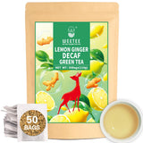 WEETEE Pliculețe de ceai verde, 100 bucăți Pliculețe de ceai verde, ceai verde pur, super antioxidant | Pliculețe resigilabile | Preparare fierbinte sau rece