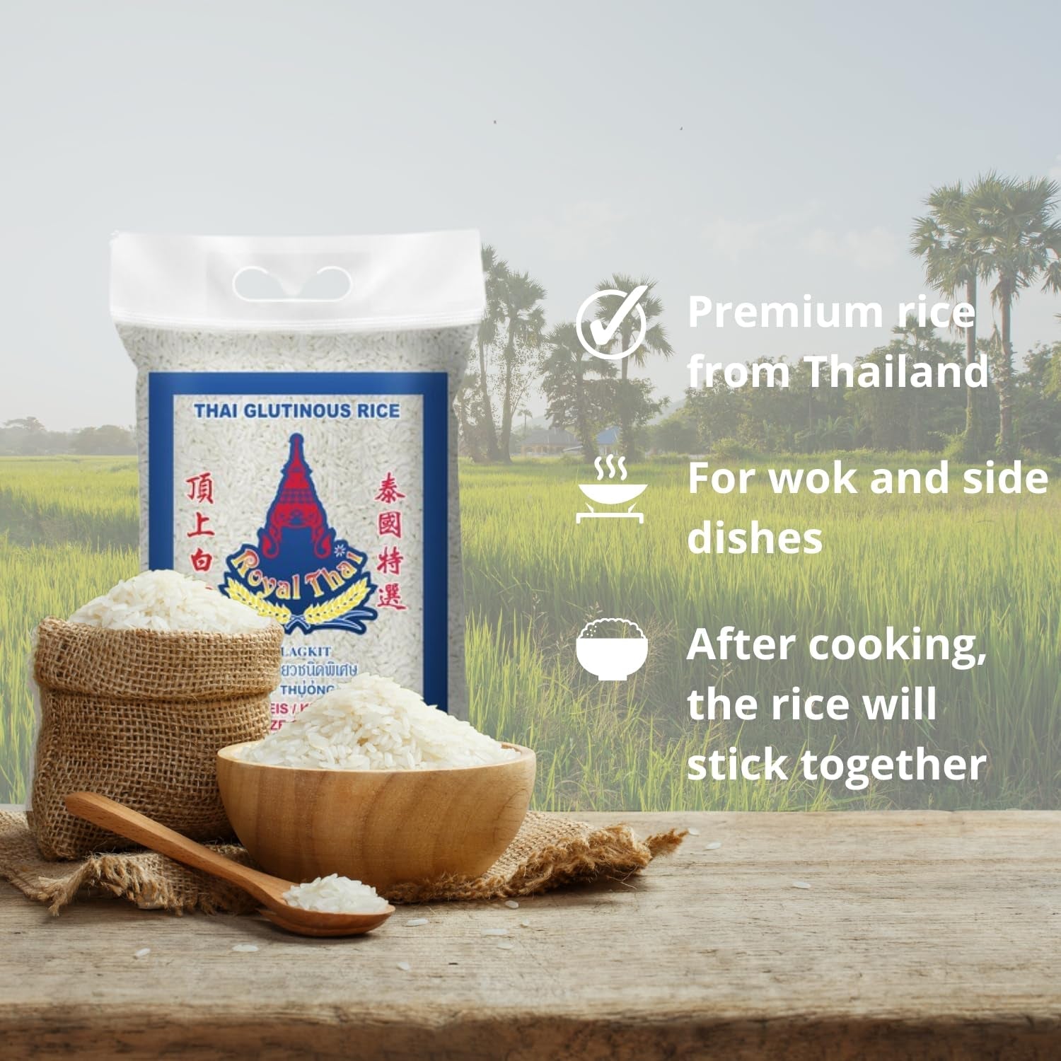 OREZ ROYAL THAI - Orez lipicios - 1 x 1 KG