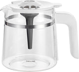 ZWILLING ENFINIGY Espressor cu filtru cu carafă din sticlă de 1,5 l, espressor cu boiler din oțel inoxidabil, funcție Blooming și detartrare inteligentă, plastic, argintiu
