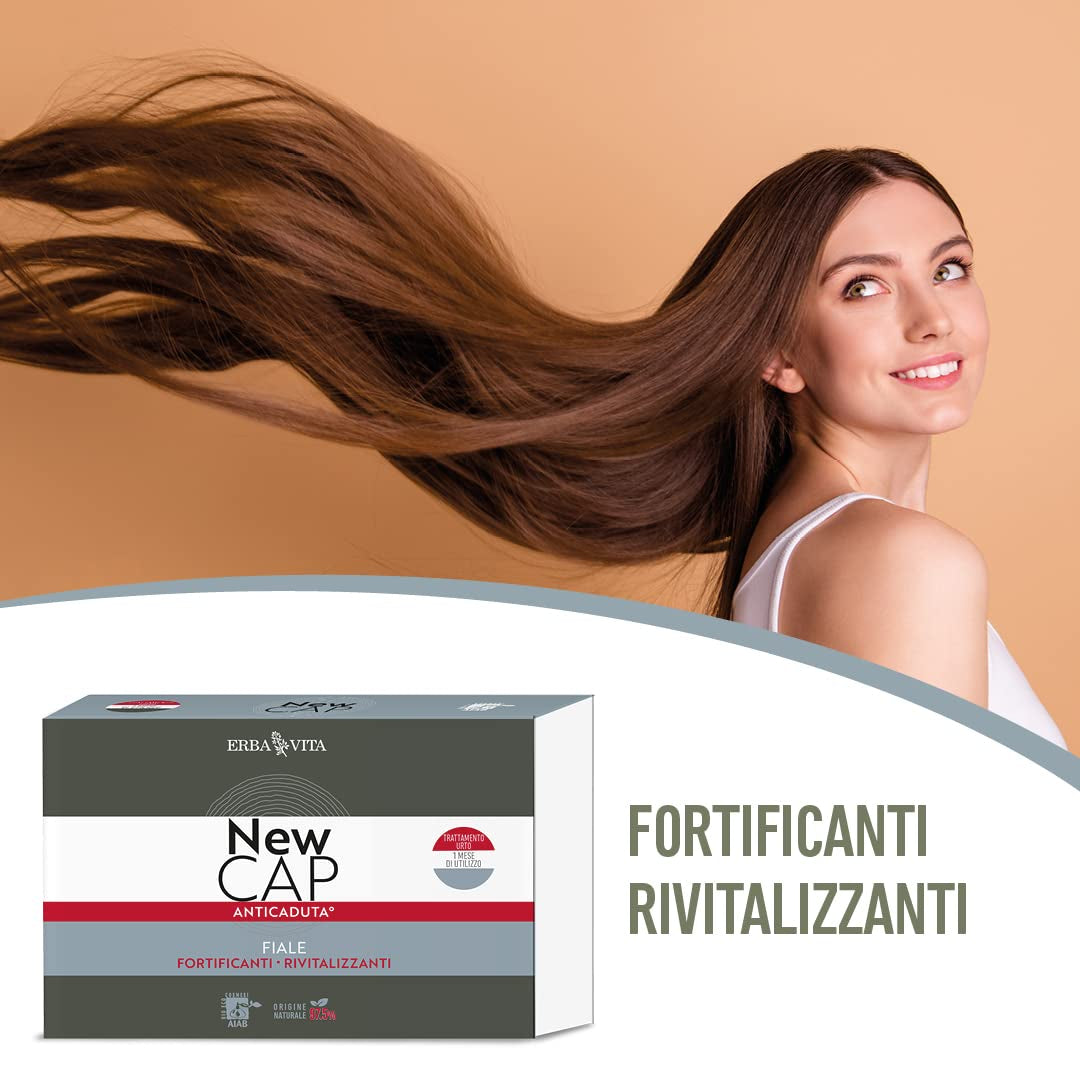 Newcap Anti-Fall Ampoules Produs cosmetic pentru părul slab, 12 fiole Ingrijire par Naty Shop