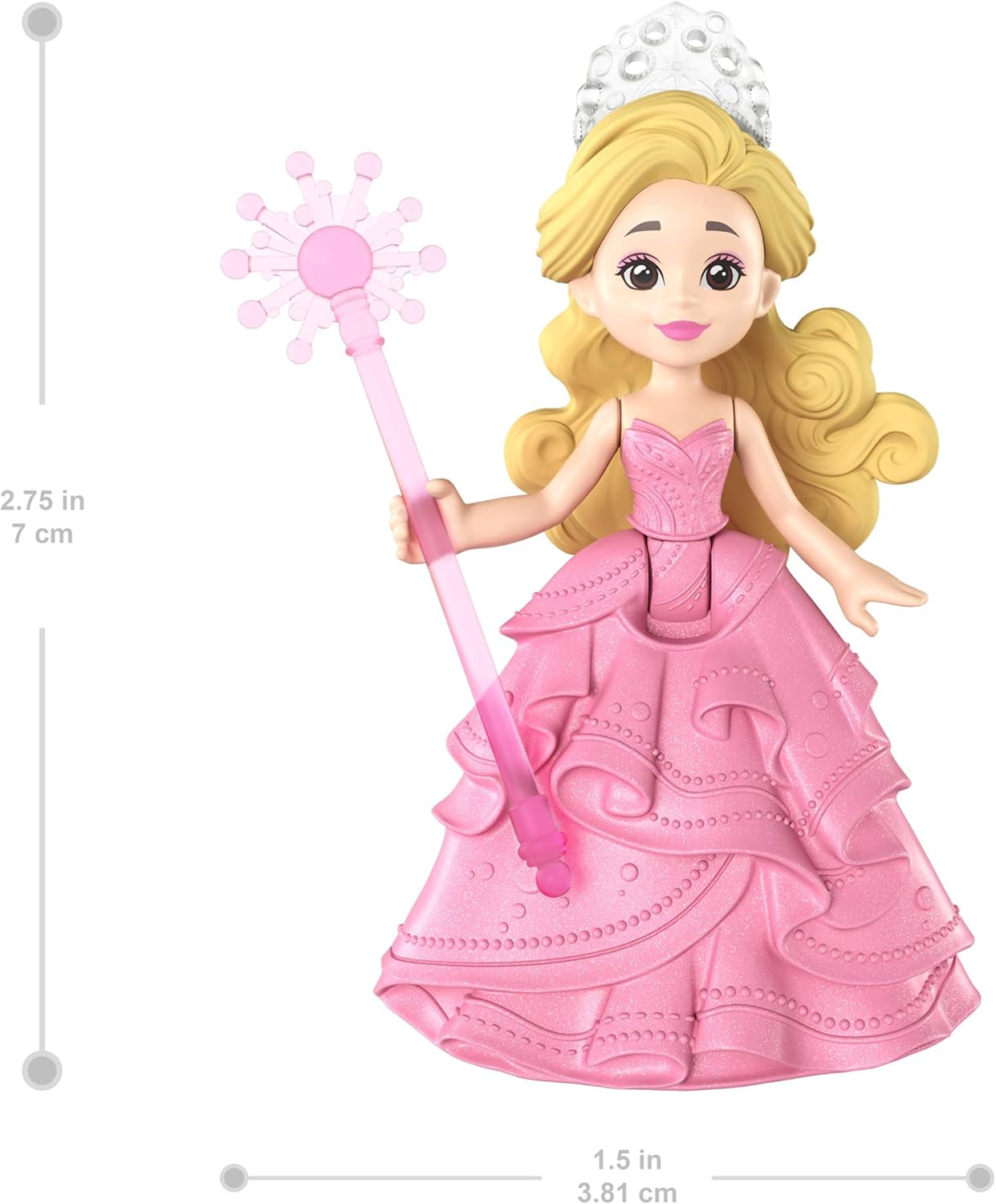 Mattel Universal Pictures Bula Plutitoare a Glindei Rea, Set de Joacă cu Vehicul și Păpușă Mică Glinda în Aspect Familiar, Inspirată de Film, JFM25, [Multicolor]