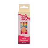 Colorant alimentar Funcakes Gel Piersică: Colorant alimentar foarte concentrat pentru aluat, cremă, fondant și marțipan. Dozare ușoară. Picătură individuală pentru a crea culori vibrante. Halal. 30 g.