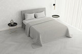 Cuvertură de vară Satin Stripes, poliester, crem, 260X250 Cm Plapumi si pilote Naty Shop