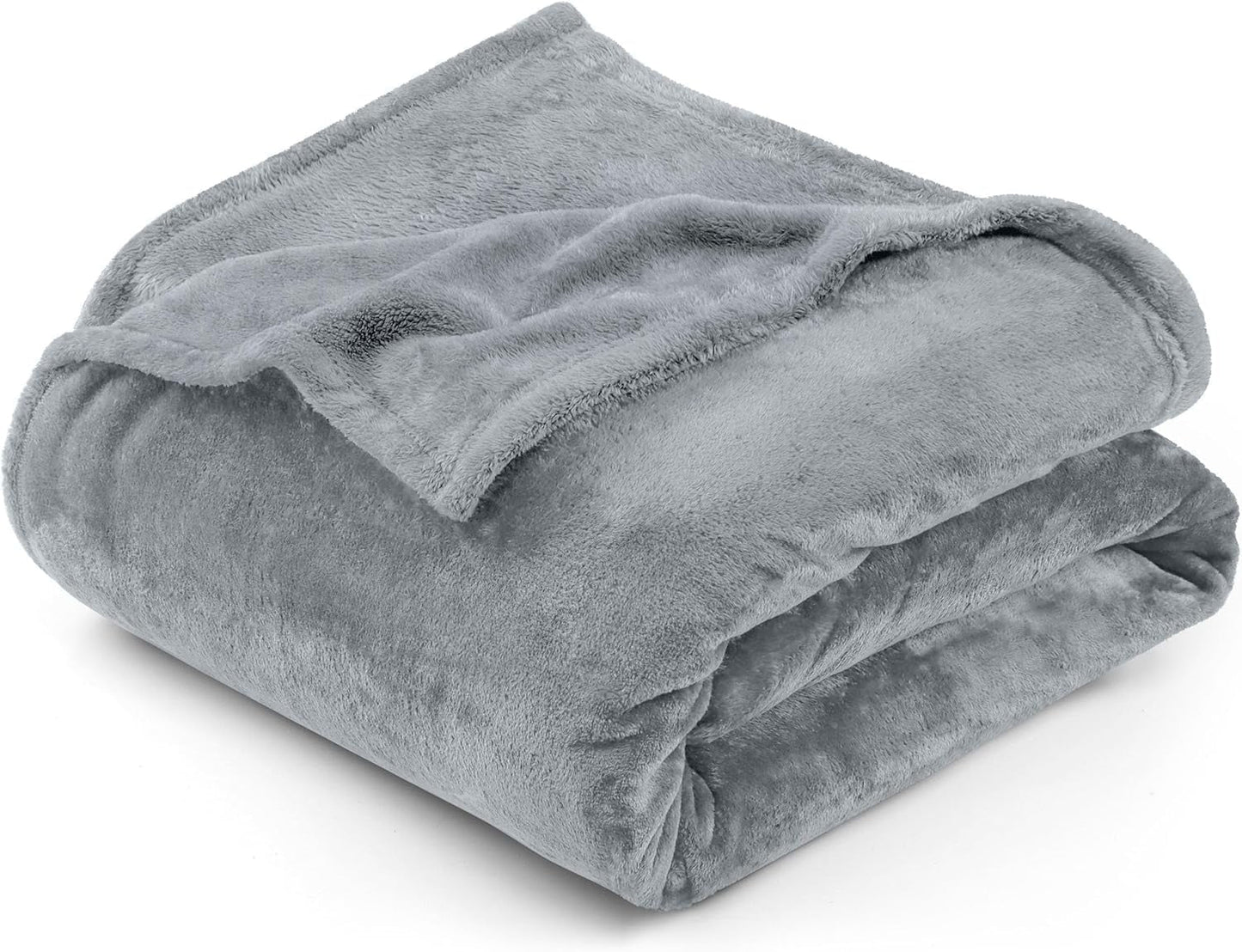 Utopia Bedding Kuschelige Fleecedecke [228X228 Cm, Grau] Weiche, Leichte, Warme Flauschige Decke Kuschelige Und Atmungsaktive Decken FÃ¼r Bett Sofa Couch