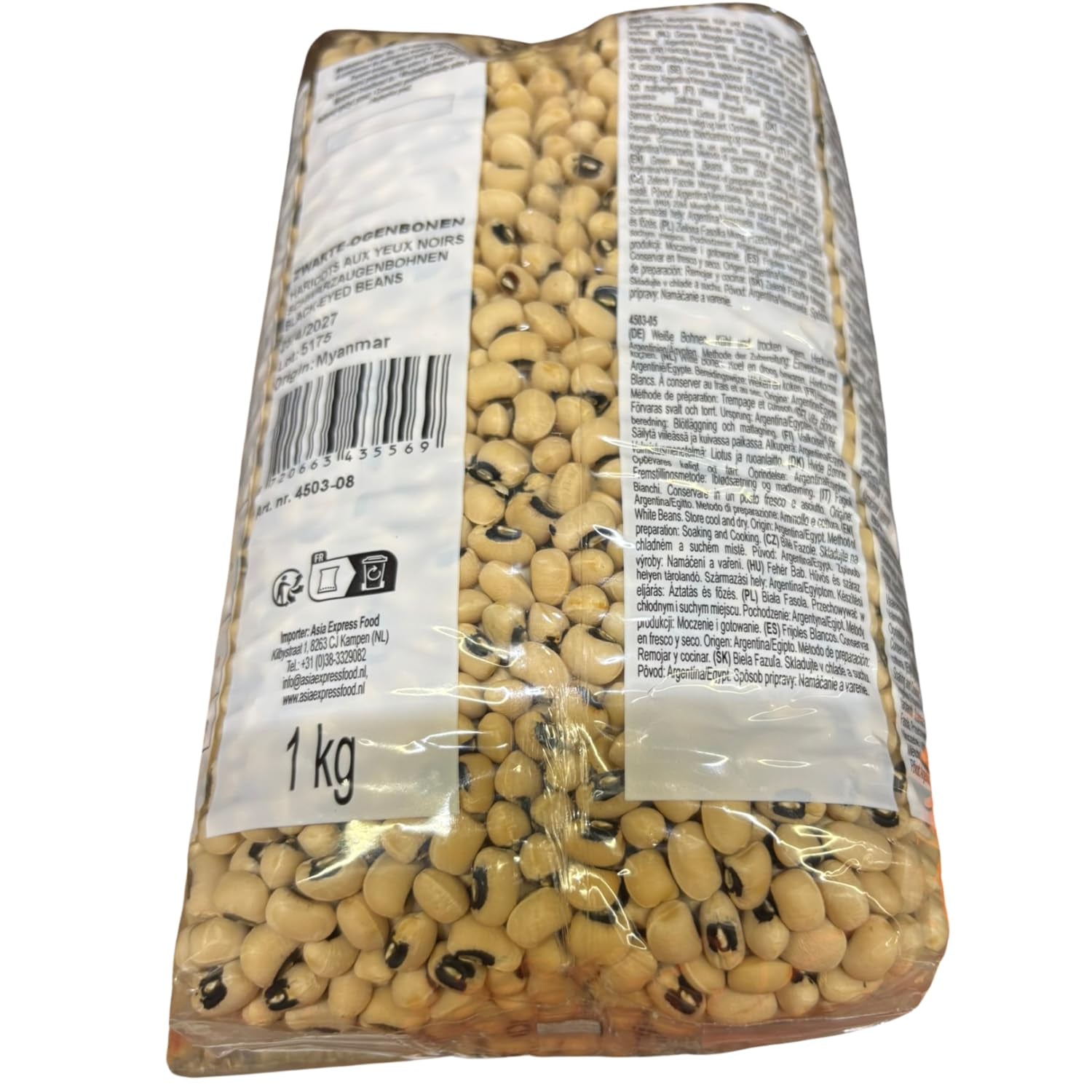 AFROASE - Mazăre cu ochi negri - 1 x 1 kg
