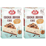 RUF Cookie Dough Cake Ohne Backen, Tortenboden Aus Keksteig Mit Frischkäse-Creme Und Schokoladenstückchen, Inkl. Kuchenform, 1X325G Amestec pentru copt si gatit Naty Shop 325 G (2Er Pack) Cookie Dough Cake