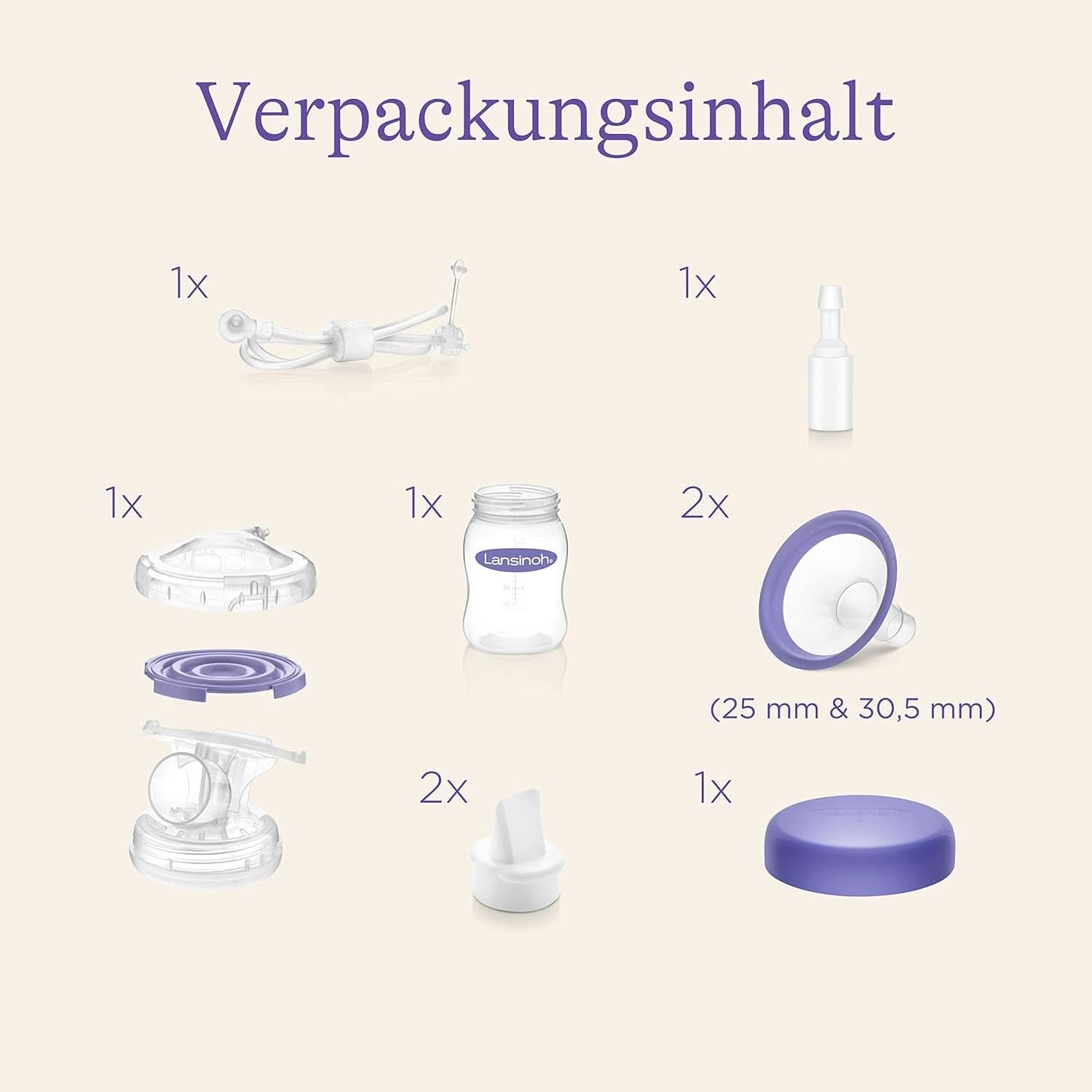 Lansinoh Pump Set - set intretinere / schimb piese pentru pompe de sân electrice Accesorii Hrana si Alaptare Bebe Naty Shop