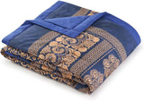 BASSETTI bumbac carouri TORCELLO culoare DARK BLUE B1 dimensiunea 135X190 Plapumi si pilote Naty Shop