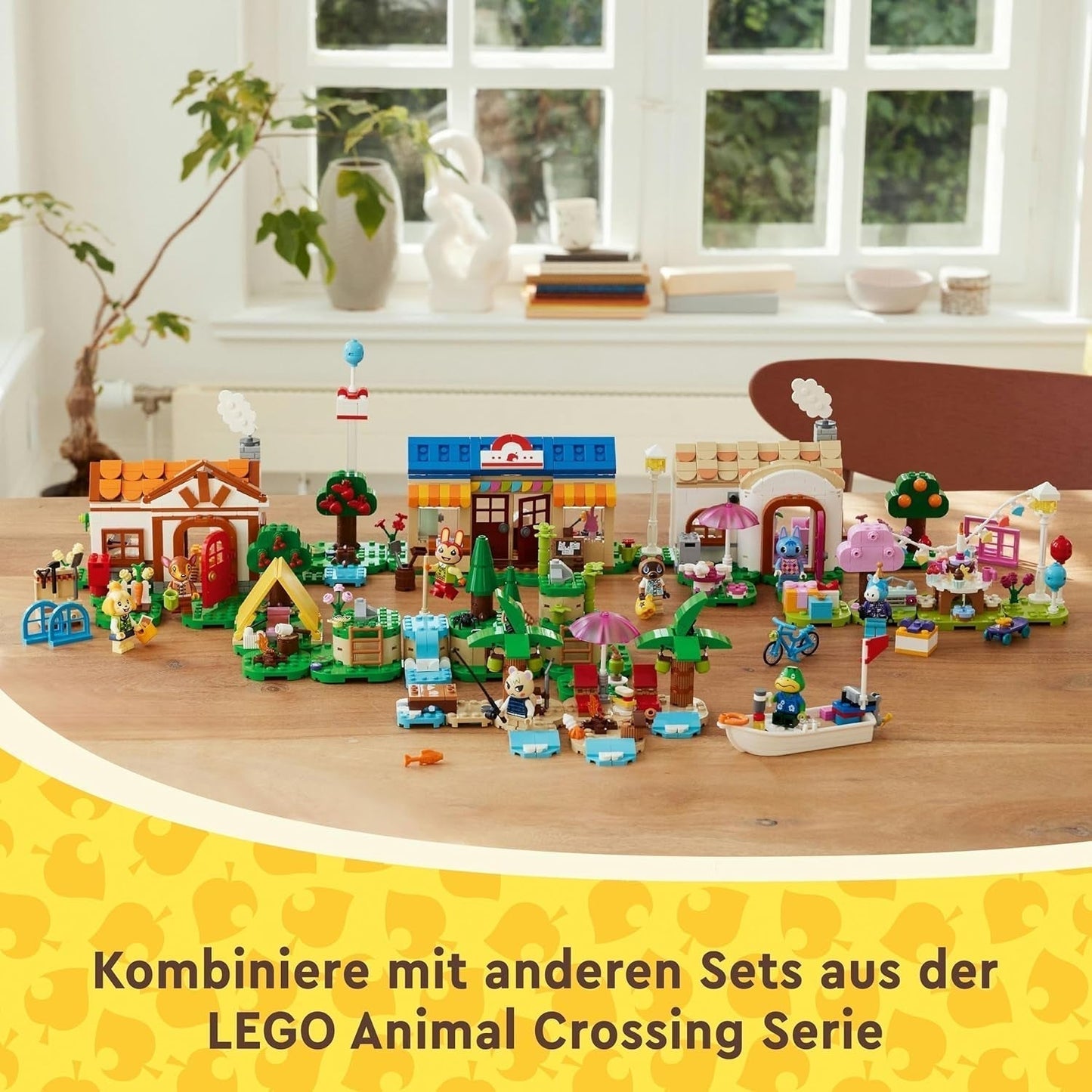 LEGO Animal Crossing Käptens Island Boat Tour, jucărie creativă pentru copii cu 2 minifigurine din seria de jocuri video, inclusiv Huschke, cadou pentru fete și băieți de la 6 ani 77048 Seturi de constructie Besuche den LEGO-Store