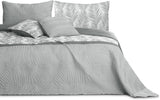 Ameliahome Cuvertură de pat Cuvertură de pat 170X210 Cm Două fețe Ușor de îngrijit Cuvertură de pat Model de plante Verde Alb Tropical Bonaire Paturi si Cuverturi Besuche den AmeliaHome-Store Tropical Bonaire Gri Alb 260 X 280