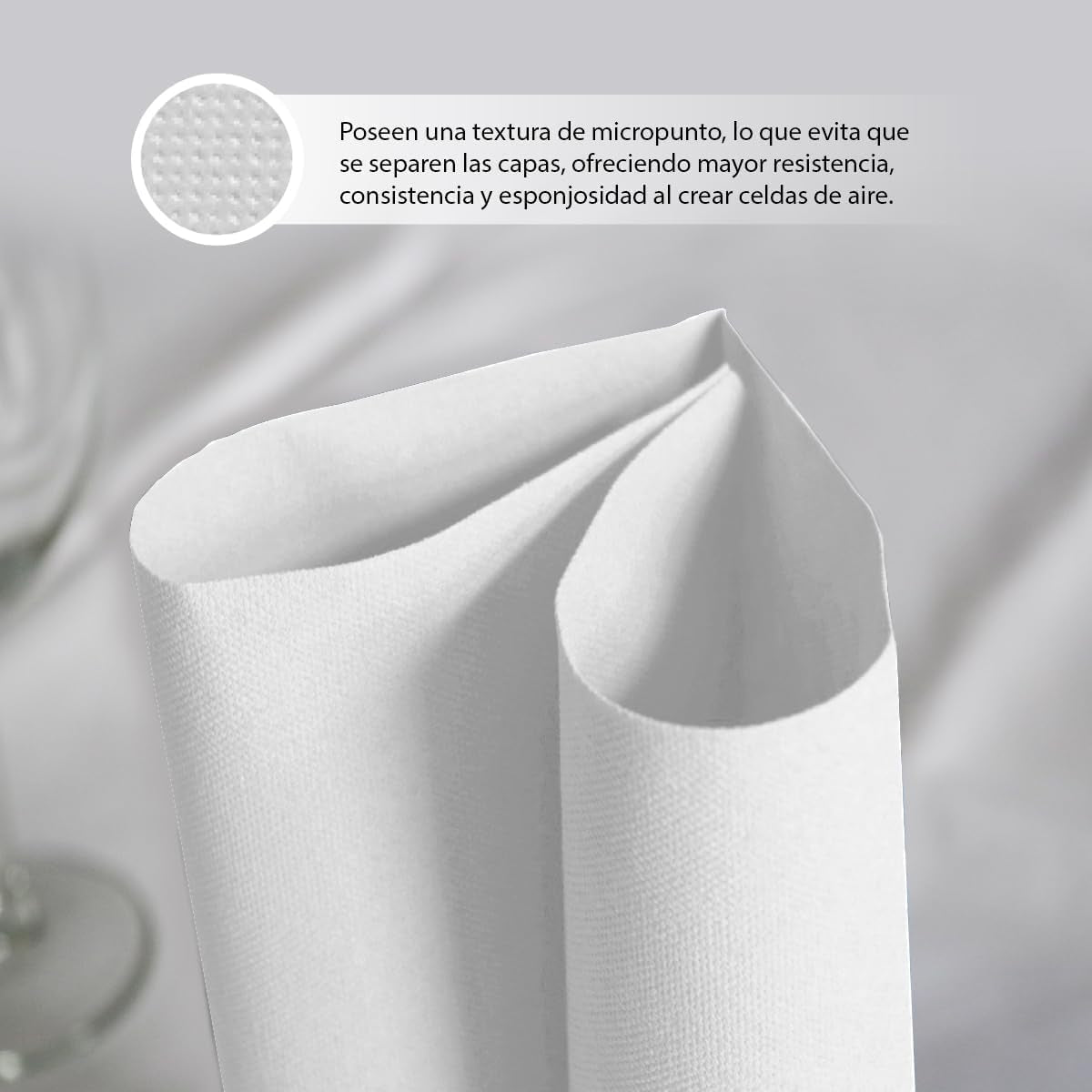 Pachet de 300 de șervețele de hârtie albă pentru cocktail + suport de șervețele din oțel inoxidabil, textură cu micropuncte, groase și absorbante, 10 X 10 cm, pliate împreună