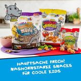 FRECHE FREUNDE KIDS, Bobs & DIKKAs Muesli crocant cu banană și cacao, muesli crocant cu ciocolată pentru copii, conținut scăzut de zahăr, fără aditivi, 100% vegan, 6 bucăți (6 x 280g)