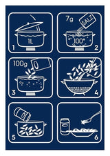 Paste Barilla Classic Penne Rigate Nr. 73 din grâu dur de înaltă calitate, întotdeauna al dente (1 x 500 g)