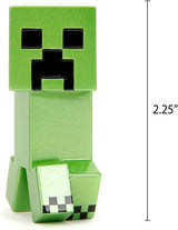 Jada Toys Minecraft Figure Set (4 bucăți) Fabricat din metal - Minecraft Caves & Cliffs Personaje de colecție (Steve, Alex, Creeper și Warden) Pentru gameri și colecționari de peste 8 ani, 6 cm fiecare Action figures Naty Shop