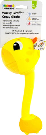 Lamaze L27471 Girafă nebună, jucărie pentru nou-născuți, jucărie senzorială pentru bebeluși cu culori, cadou pentru noii părinți, jucărie de dezvoltare pentru băieți și fete de la vârsta de 12 luni Jucarii Bebe Naty Shop