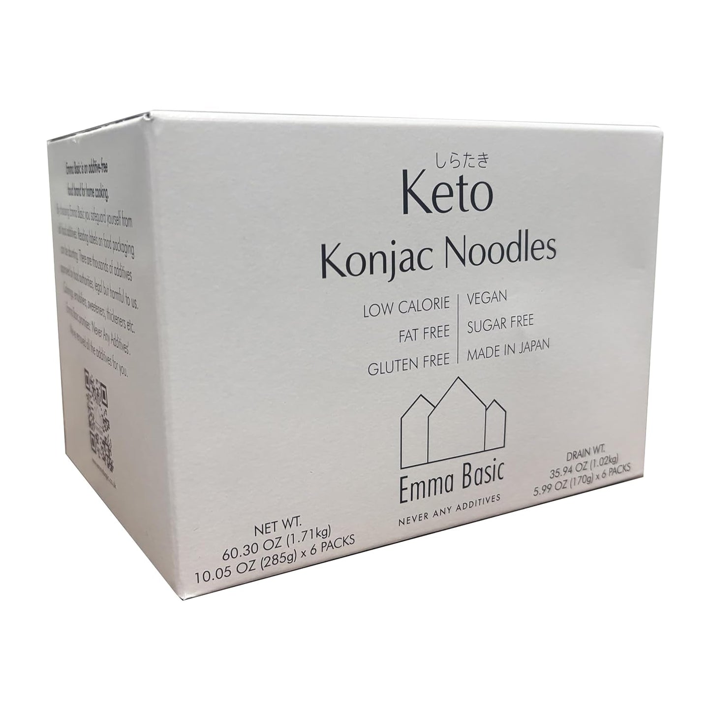 Taitei Shirataki konjac din Japonia, 6 x 170 g | Dieta keto | Zero carbohidrați | Fara gluten | Sărac în calorii