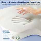 SAHEYER pernă ortopedică pernă de susținere a gâtului pernă pentru cap, pernă ergonomică pentru gât pernă pentru dormit lateral 60 X 40 X 13/11 cm pernă din spumă cu memorie pentru dormit lateral, spate și stomac Perne ortopedice cervicale Naty Shop