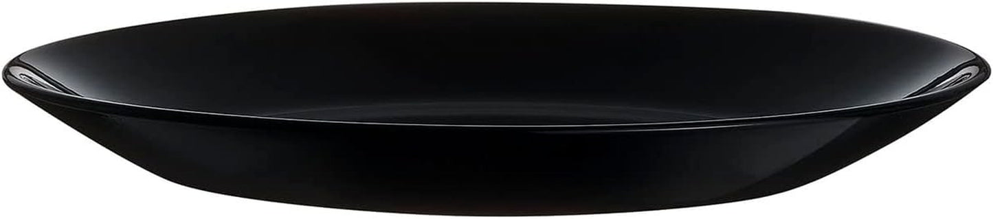 Set de veselă Arcopal Zelie din sticlă neagră, 12 piese, 4 locuri, negru