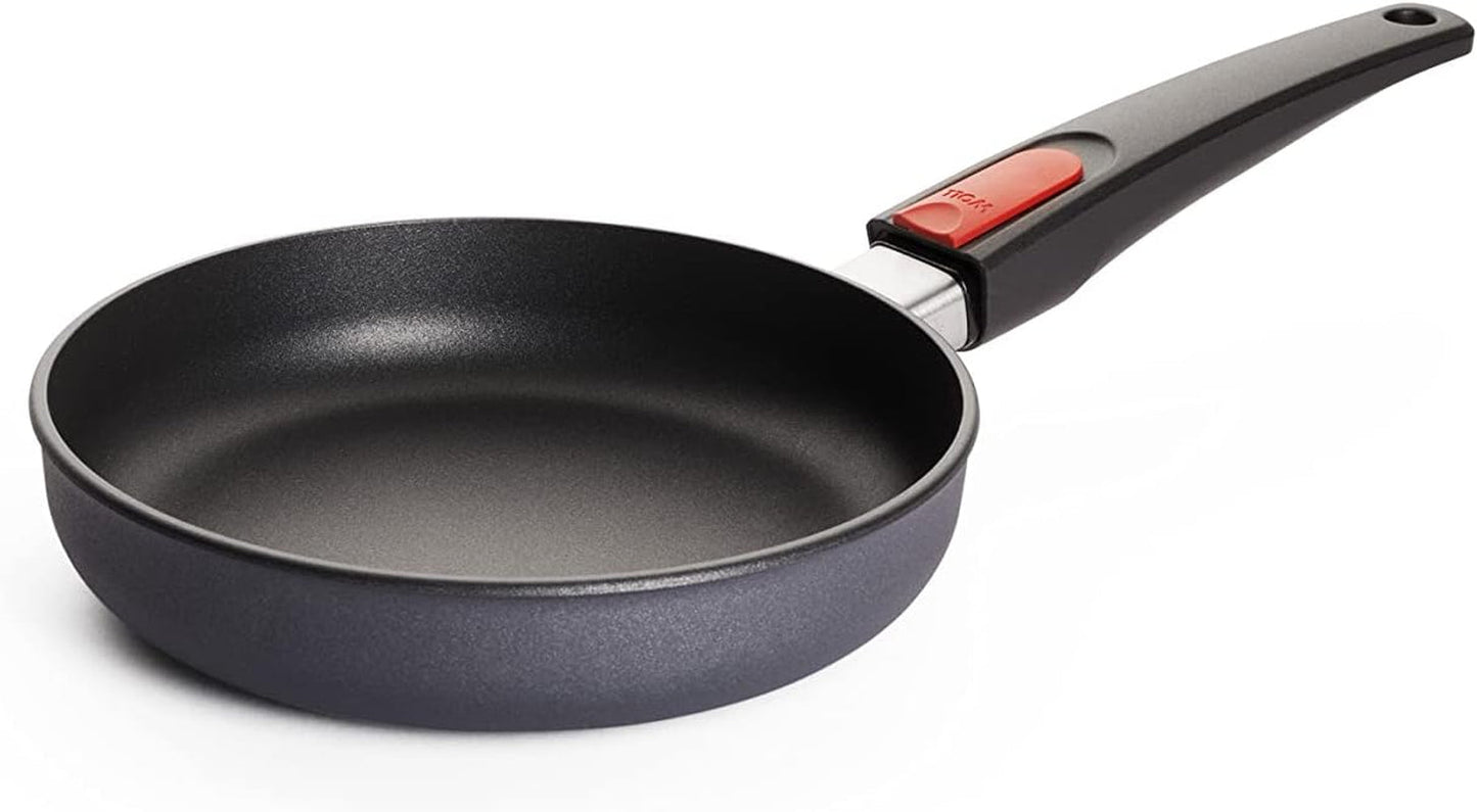Woll Diamond Lite tigaie plată - Inducție -, Ø 20 Cm, 5 Cm înălțime, Cu mâner detașabil - Potrivit pentru toate tipurile de plită, Aluminiu turnat, Acoperire antiaderentă Oale si Tigai Naty Shop Ø 20 Cm