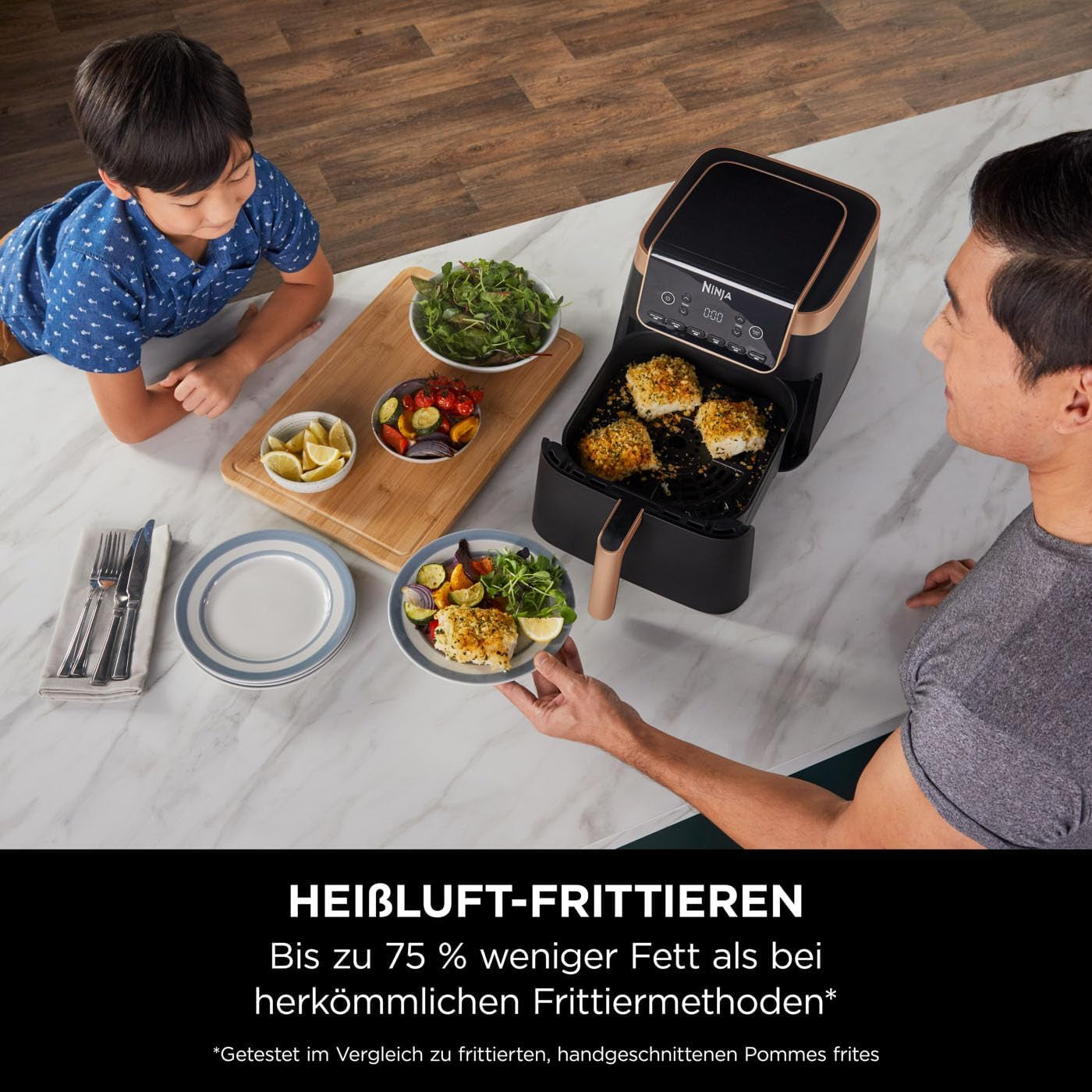 Ninja Air Fryer MAX PRO AF180EUCP, 6,2 litri, fără ulei Electrocasnice Naty Shop