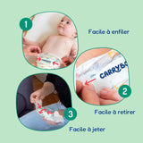 - Windeln Größe 4+ 9-20 kg – Ökologische Babywindeln – natürliche Babypflege, hypoallergen, ohne Parfüm und auslaufsicher – hergestellt in Frankreich – 126 Einwegwindeln – 1 Monat