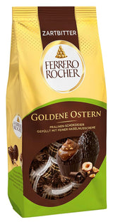 Ouă de ciocolată pralinată 90g – Ciocolată neagră cu bucăți de alune și cremă fină de cacao cu alune – Ouă de Paște pentru cuiburi de Paște – Cadou de Paște – Ciocolată de Paște, dulciuri de Paște