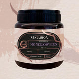 VEGAIROA - No Yellow Plex Mask - Mască neutralizantă pentru tonuri galbene și portocalii - Îngrijire hidratantă - Pigment violet - Produs profesional vegan de coafură - 275 g Masca de par Naty Shop