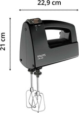 Krups 3Mix 7000 Handmixer 60 Jahre Special Edition, 500 Watt, Knet- Und Rührhaken Aus Edelstahl, Langes Netzkabel, Zubehörtasche, F6085811, Schwarz/Kupfer Bucatarie Naty Shop