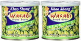 Mazăre verde prăjită Khao Shong cu wasabi, mazăre crocantă într-un aluat picant, o alternativă cu conținut scăzut de grăsimi la nuci, iuțeală medie, 1 conservă de 140 g | 140 g (1 pachet)