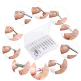 10 Stück Nagelbohrer Bits, Nagelfräser, Wolframlegierung Nagelfräser Bits, Professioneller Nagelfräser, Gelnägel Zubehör Nageldesign Zubehör Für Maniküre Pediküre Entfernen Nail Art