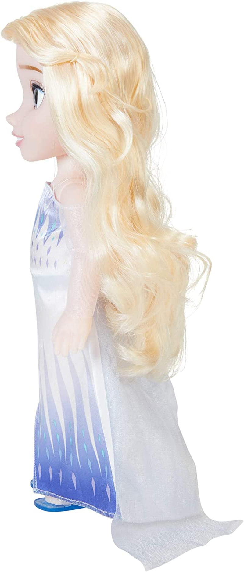 Disney Frozen 2 ELSA The Snow Queen Doll - 35 cm înălțime, păpușă mobilă în rochie de modă iconică și cu păr lung care curge pentru distracție suplimentară în timpul jocului, pentru fete cu vârsta de 3 ani și peste, 214894 Papusi Naty Shop