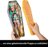 Păpuși și accesorii Monster High Buried Secrets, temă confortabilă Creepover cu păpușă misterioasă și 5 surprize de dezvelit (cifrele pot varia), HYV64 Papusi Naty Shop