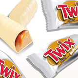Batoane de ciocolată albă Twix | Caramel, Biscuite, Ciocolată albă | Pachet multiplu de ciocolată | 5 batoane (5 x 46 g) (Pachet de 5)