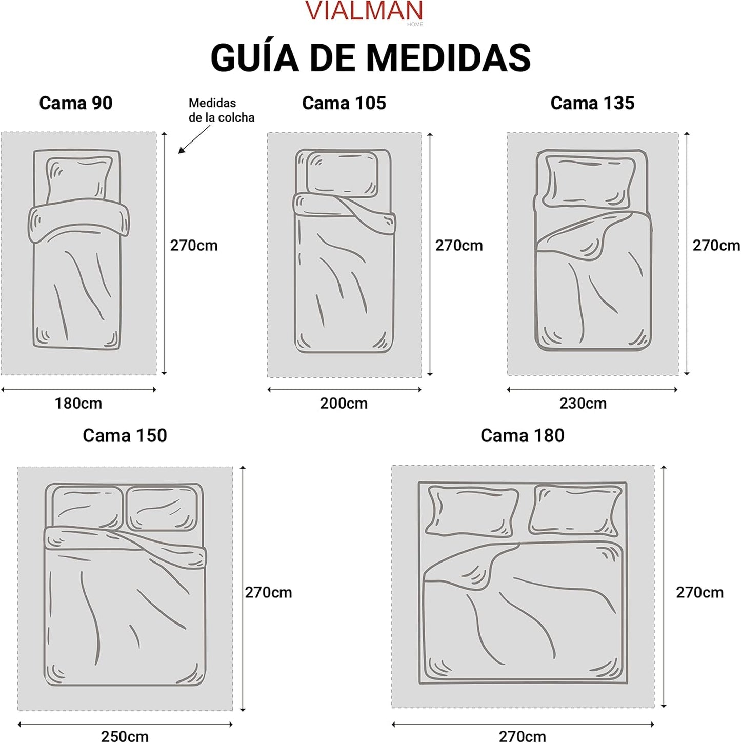 VIALMAN Colcha Bouti Ligera Cuvertură de pat Sofia 21, bumbac poliester, bej, Cama 150: 250 X 270 Cm Paturi si Cuverturi Besuche den VIALMAN-Store