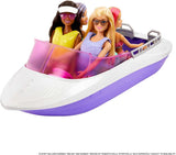 Barbie HHG60 - Barcă cu motor Sirenă cu 2 păpuși (blondă/brunetă) și diverse accesorii, jucărie pentru copii cu vârsta de 3 ani și peste