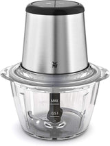 WMF Kult X Edition Zerkleinerer Elektrisch Mit Glasbehälter, Blitzhacker 320 W, 2 Geschwindigkeitsstufen, Großer Mixbehälter, Cromargan Matt Bucatarie Naty Shop