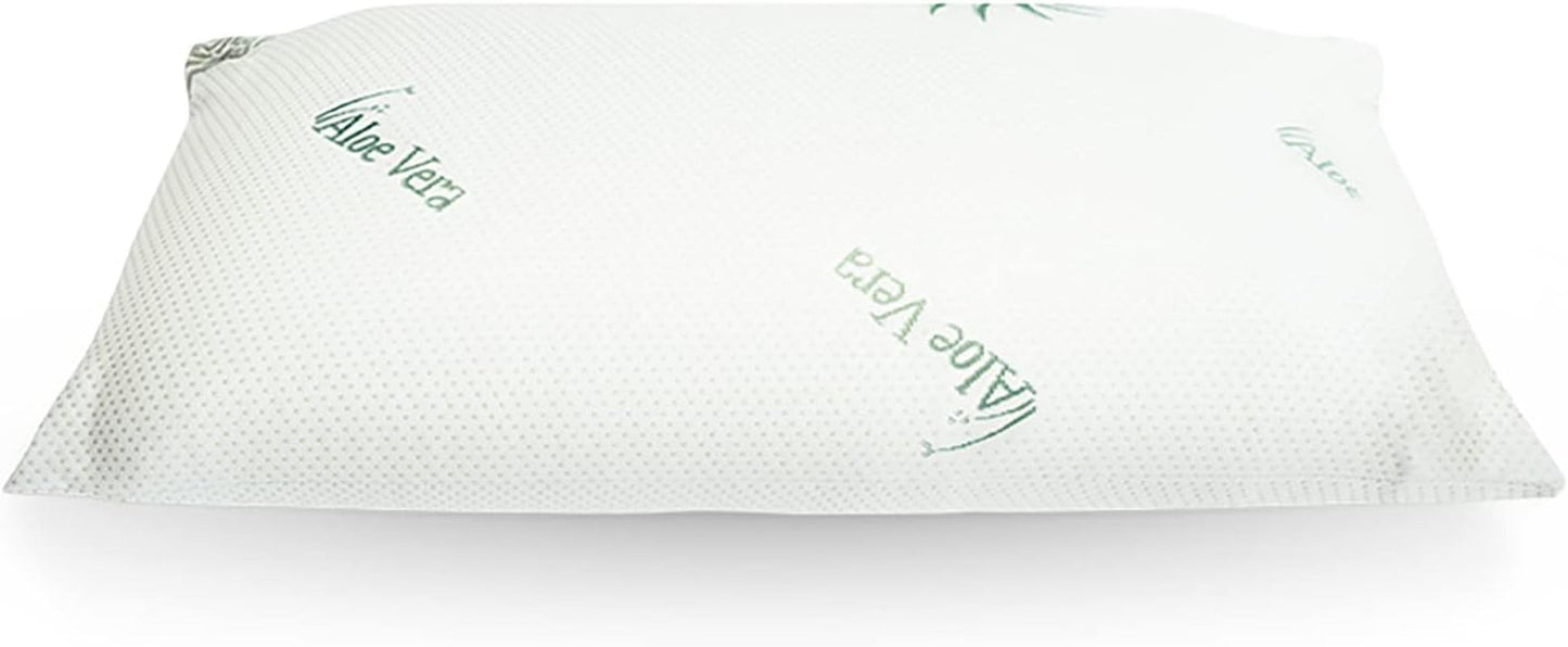 Mister Sandman Pernă ergonomică 40X80, pernă pentru gât cu față de pernă Aloe Vera, pernă Visco perfect potrivită pentru cei care dorm abdominal, cei care dorm pe spate și cei care dorm lateral, pernă cu spumă de memorie Perne ortopedice cervicale Naty Shop
