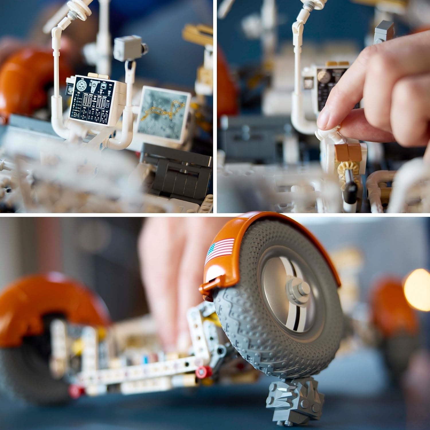 LEGO Technic NASA Apollo Lunar Roving Vehicle (LRV), Model de rover lunar pentru adulți, obiect de colecție spațială pentru pasionații de știință, jucărie de construcție, model de vehicul spațial 42182 Seturi de constructie Besuche den LEGO-Store
