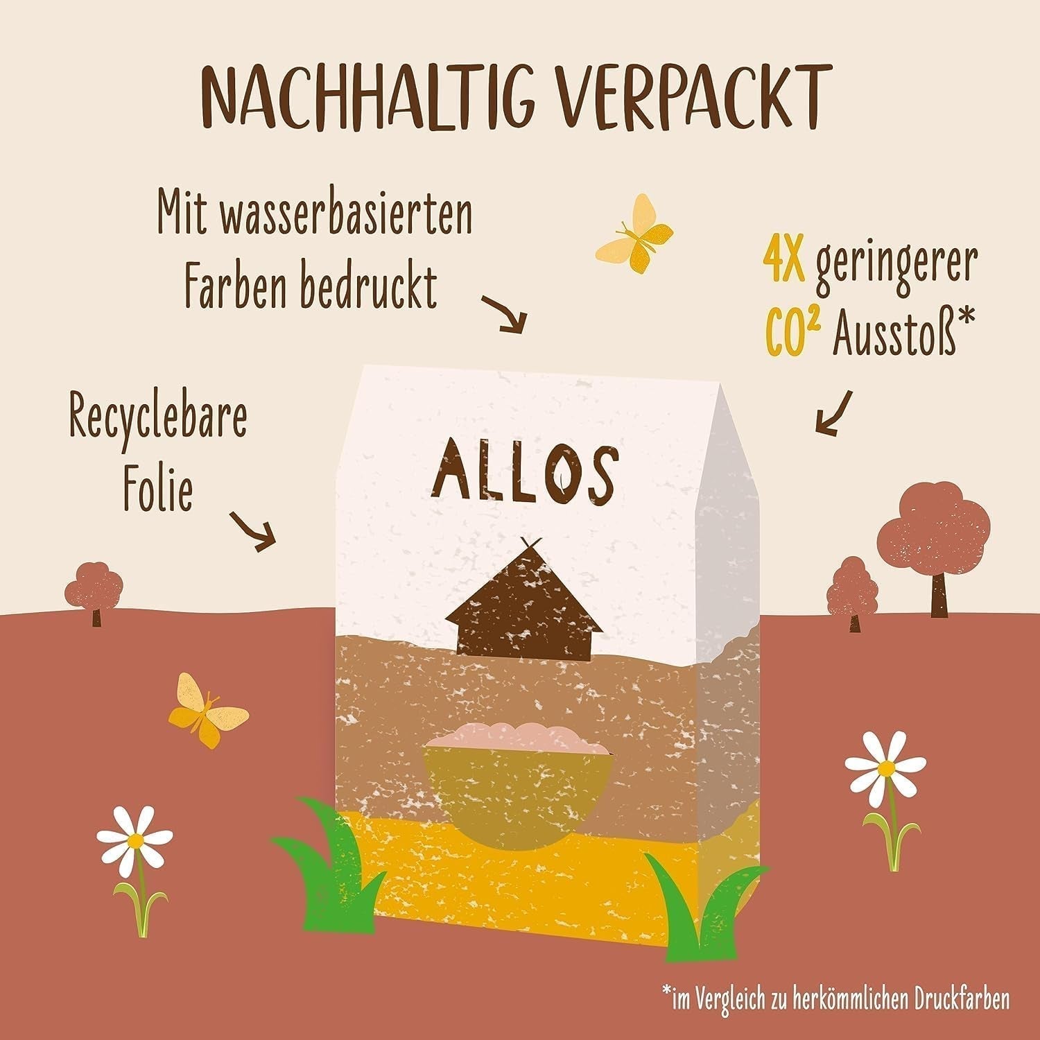 ALLOS Amaranth Crunchy Nobleuss | Muesli organic Nut Ovăz Cereale pentru micul Cereale Naty Shop