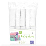 Bambino Mio, șervețele umede reutilizabile pentru bebeluși - Basic - ecologice, fără substanțe chimice, cu două fețe, lavabile, pachet de 10, Cloud - ambalajul poate varia