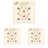 Ciocolată - Mini Praline Albe | 90 g | Cutie cu 18 praline în 6 sortimente delicioase | Cadou de ciocolată | Cadou de ciocolată (pachet de 3)