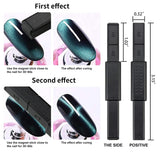 Nail Art Werkzeug Magnetstift, 10 Stück Nagel Magnet Stick Tool Set, Nagel Magnet Stift Und Starker Magnet Stock Punktierungsstifte Für DIY 3D Magnetisches Katzenauge UV Gel Polnisch Nagel Kunst