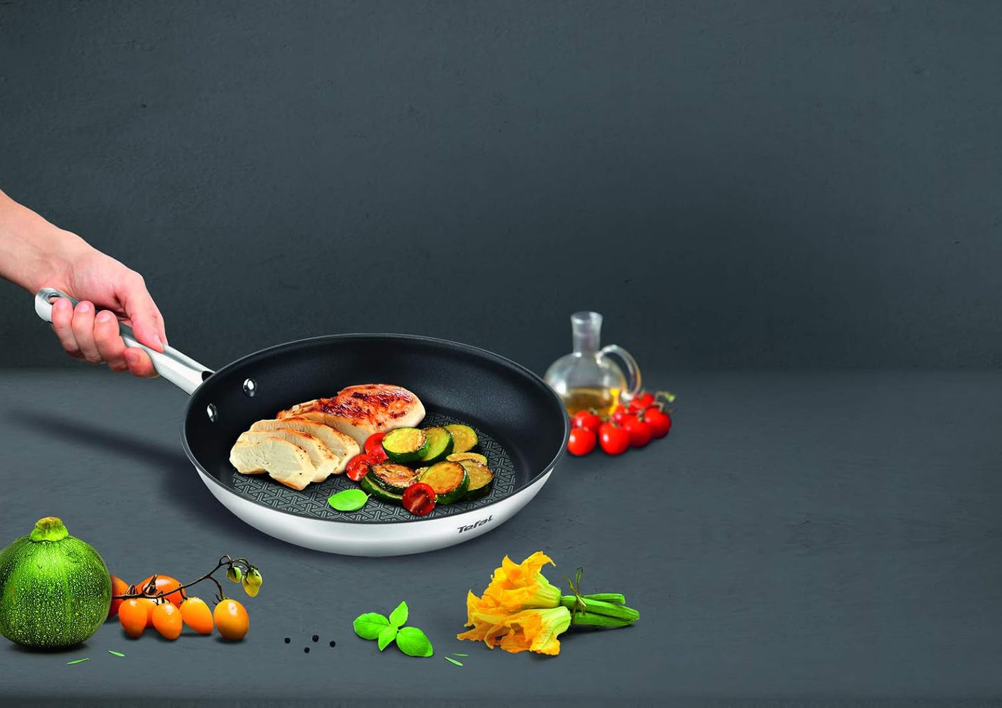 Tefal Duetto, indicator de temperatură Thermo-Spot Oale si Tigai Naty Shop