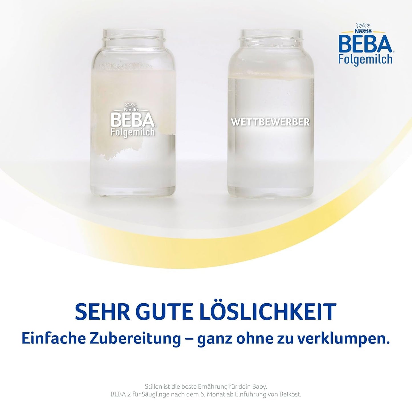 BEBA 2 - Lapte de continuare după 6 luni, cu complex 5 HMO, conținut proteic adecvat vârstei, fără lactoză, fără ulei de palmier, fără ulei de pește, hrană pentru bebeluși, lapte praf pentru bebeluși, pachet de 3 (3 x 800g)