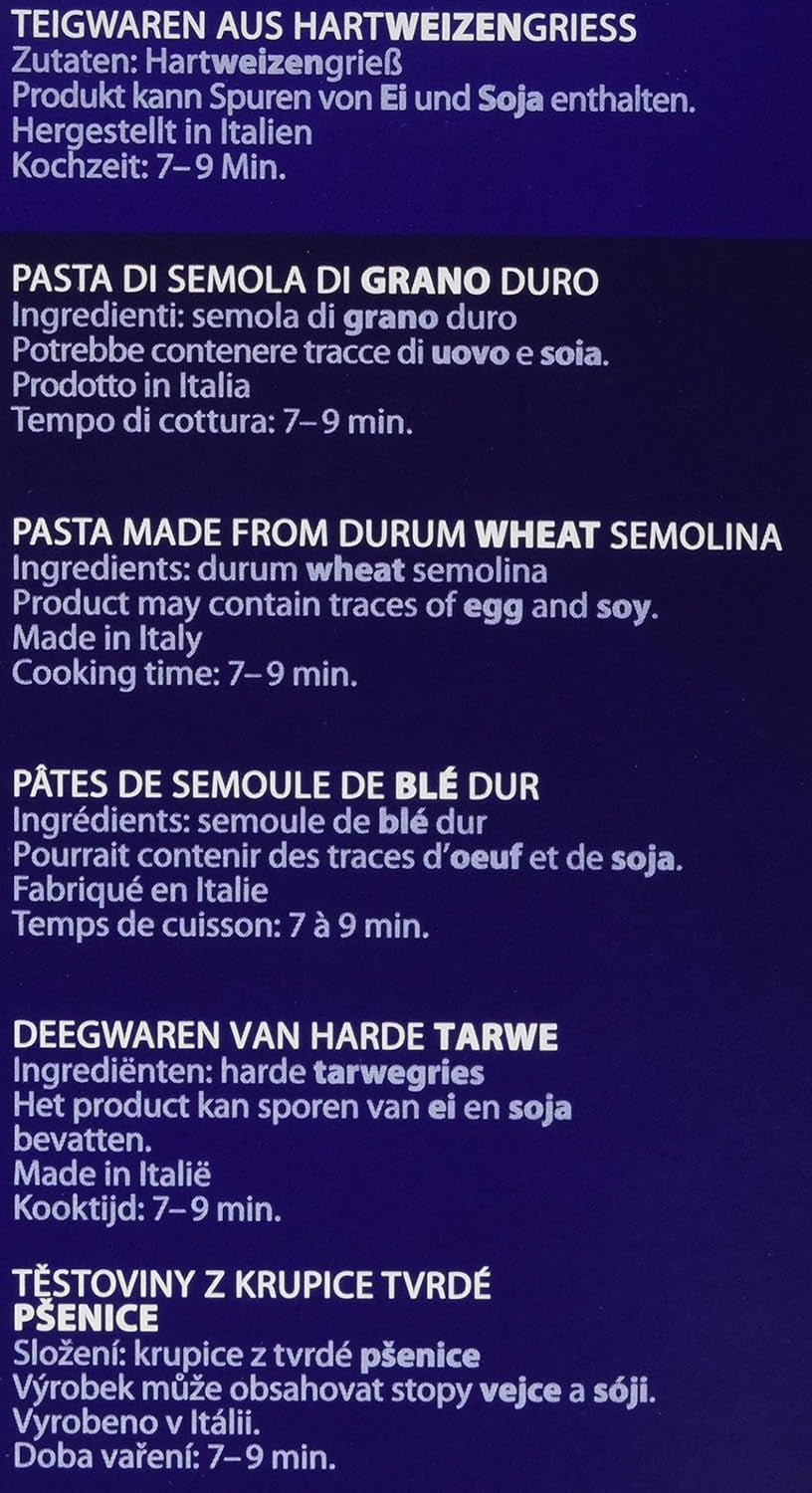 Cannelloni de paste, pachet de 8 (8 x 250 g)