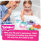 Tomy Toomies Peppa's Pool Party - 5 cupe cu inel de conectare cu 5 jucării pentru copii Peppa Pig & Friends Water Squirter - jucării de baie +18 luni - Jucării de baie pentru copii și jucării pentru piscină Jucarii Bebe Naty Shop
