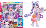 Rainbow High Winter Wonderland - Skyler (albastru) - păpușă de modă de 28 cm, cu zăpadă magică ascunsă care se acumulează cu apă, cu set de om de zăpadă, potrivită pentru copii de la 4-12 ani și colecționari Papusi Naty Shop Violet (violet)