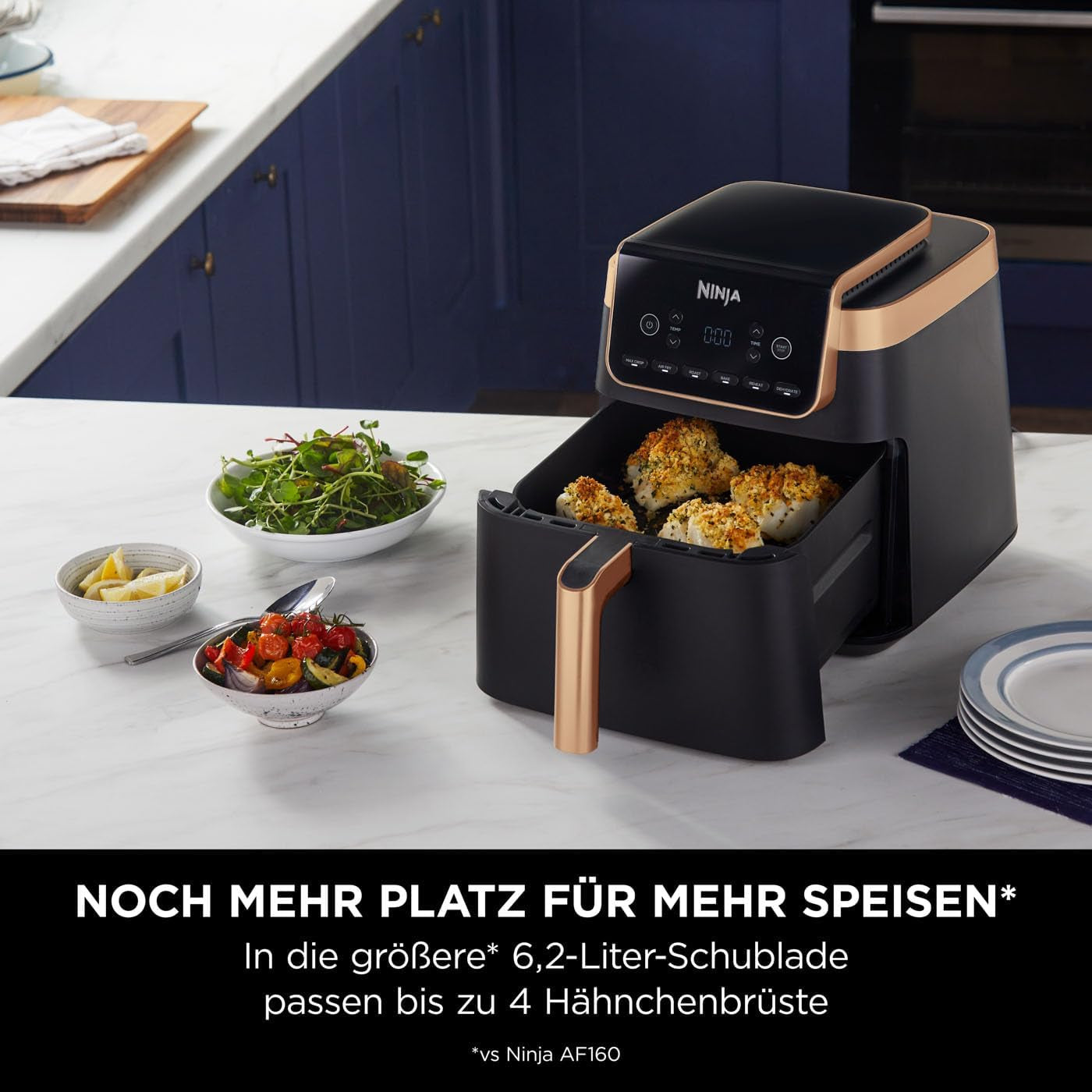 Ninja Air Fryer MAX PRO AF180EUCP, 6,2 litri, fără ulei Electrocasnice Naty Shop