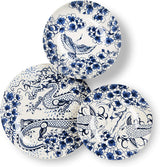 Set de veselă Excelsa Zen, 18 piese, ceramică, alb și albastru